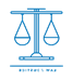 A blue line drawing of a balance scale
AI-generated content may be incorrect.